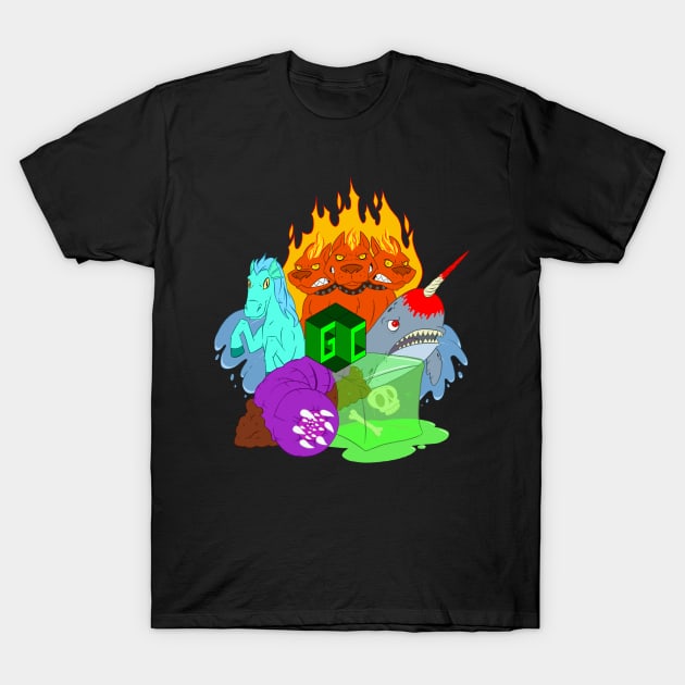 Geeklycon Mascots T-Shirt by Zoom Art